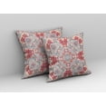 thumbnail image 3 of 20" Purple Red Filigree Indoor Outdoor Zip Throw Pillow, 3 of 5