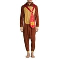 thumbnail image 2 of Donkey Kong Adult Microfleece Costume Kigurumi Union Suit One-Piece Pajama Outfit, 2 of 7