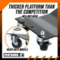 thumbnail image 3 of Pentagon Tools 16x12-Inch Car Wheel Dolly Set of 2 with 3000lb Capacity, 3 of 6