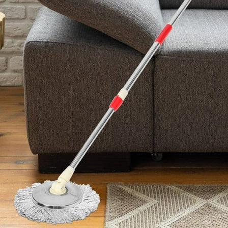 RENACLIPY Rotating Mop Handle Accessory Blue Stainless Steel Easy to Use 1Set