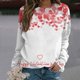 thumbnail image 2 of Gibobby Tops Mujeres Casual Sudadera con capucha sin capucha con estampado del día San Valentín informal con cuello redondo para mujer (Beige, M), 2 of 4