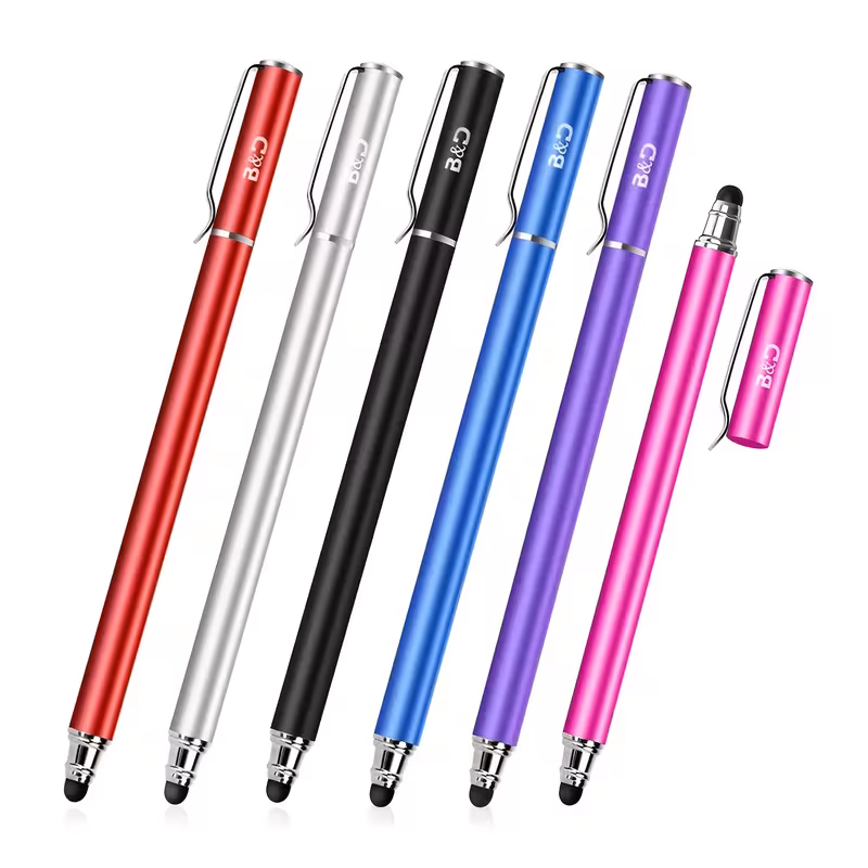 HYHLZMH, variant on 6pcs 2-in-1 Capacitive Stylus/Styli with 30 Extra Replaceable Soft Rubber Tips | Universal Touch Screen Pen for All Tablets/Cell Phones