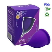 Reusable Menstrual Cup,Tampon and Pad Alternative,Soft and Flexible,Best Vaginal Period Cup for Heavy Flow and Beginners.
