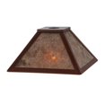 thumbnail image 1 of Meyda 144755 8 in. Square Mission Prime Shade, Rust & Silver Mica, 1 of 1