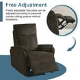 thumbnail image 5 of DEALTOPS Power Recliner Chair with USB Ports, Recliner Single Chair with Adjustable Footrest, Dark Brown, 5 of 8