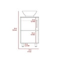 thumbnail image 4 of Rumford 2 Piece Bathroom Set, Ibis Linen Cabinet + Gouda 18" Bathroom Vanity, White, 4 of 4