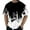 White, variant on Men's Basic T Shirts 2025 Color Block Trendy 3D Printing Short Sleeve Tshirts Round Neck Tee Shirt for Men White L