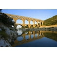 thumbnail image 2 of Zuckerman, Jim 32x23 Black Ornate Wood Framed with Double Matting Museum Art Print Titled - France, Avignon The Pont du Gard Roman aqueduct, 2 of 4