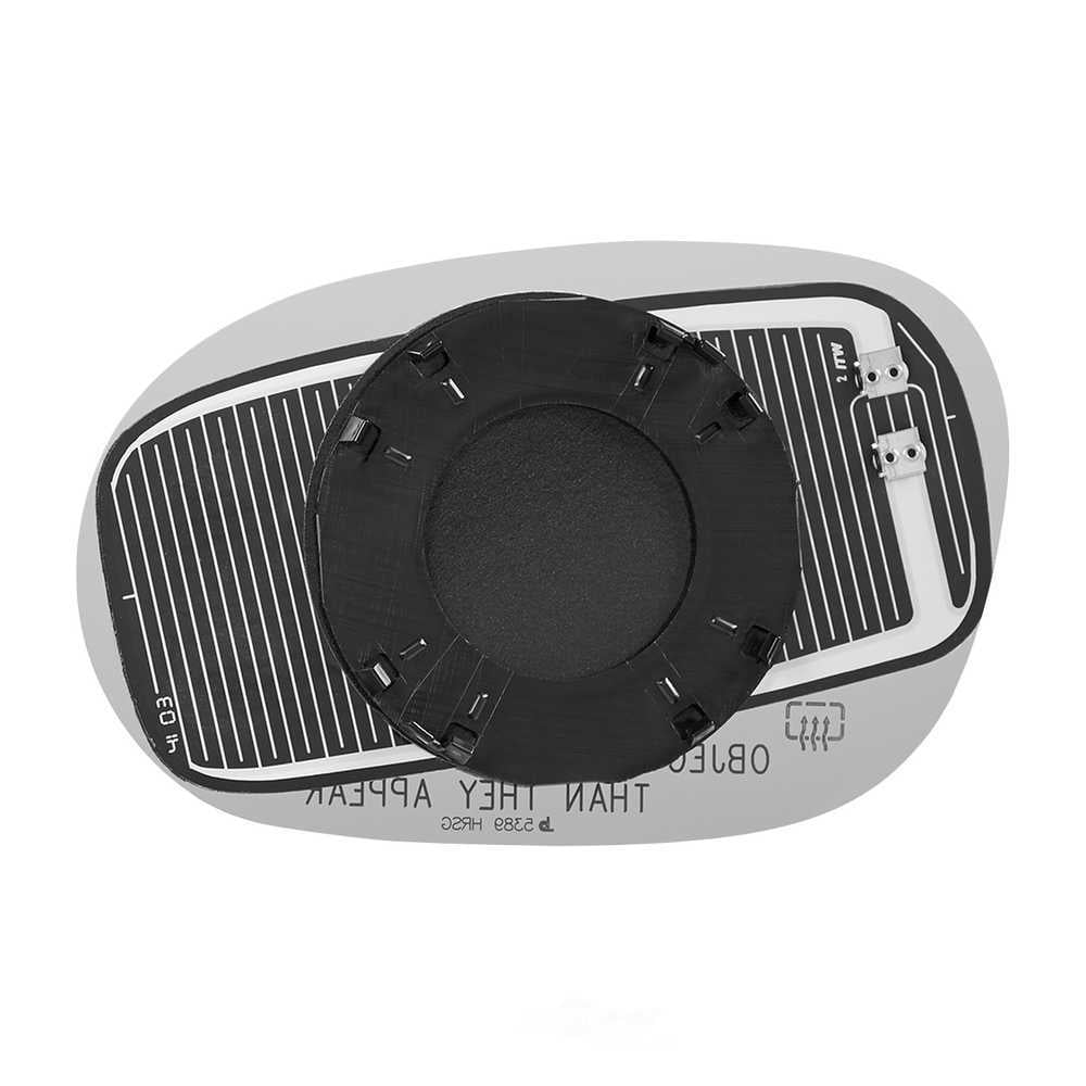 Burco Side View Mirror Replacement Glass with Motor Mount Plate - Clear Glass - 5389HRSG