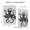 thumbnail image 3 of KLL Abstract Ink Octopus Pattern Electrical Outlet Covers, 3" x 5" 1 Pack Electric Receptacle Plug Covers for Decorator Receptacle Outlet & Switch-Style V, 3 of 6