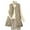 Khaki-03, variant on Women Long Quilted Puffer Vest Lightweight Round Neck Sleeveless Button Down Padded Duck Down Vests