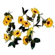 Sunflower Outdoor Solar String Lights 7.55ft - Outdoor LED Garden Party Decor with Warm Glow, Weatherproof for Patio, Fence & Pergola - Plants Vines Holiday Lights