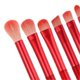 thumbnail image 4 of 8 Pcs Makeup Brush Set Soft Bristles Retractable Powder Brush Mini Portable Makeup Brushes for Travel Wine Red, 4 of 5