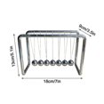 thumbnail image 3 of Newton\'s Cradle Bumper Ball Ball Of Physics Decompression Decoration 7 Beads Full Metal Frame Newton\'s Ball Tw, 3 of 5