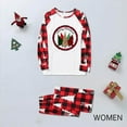 thumbnail image 2 of Penkiiy Christmas Pajamas for Family Matching Pjs Set, Red Plaid Reindeer Holiday Xmas Pajamas for Women Men Kids Red 2XL, 2 of 5