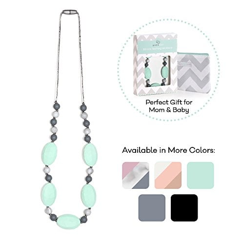 teething necklace for mom to wear