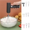 thumbnail image 2 of Electric Whisk USB High-power Rechargeable Cream Mixer Kitchen Household Hand-held Mini Stainless Steel Whisk Baking Tool, 2 of 10