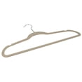 thumbnail image 3 of Velvet Flocked Suit Hanger, (Pack of 25), Ivory, 3 of 4