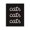 Cats Cursive Minimalist Typography, variant on Stupell Industries Cats Repeating Typography Animals Painting Black Floater Framed Canvas Art Print Wall Art, 17 x 21