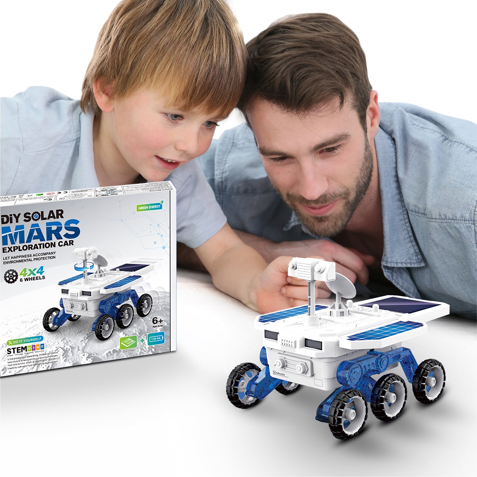 Robot Solaire Jouets Science Kit DIY Solar Mars Exploration Car