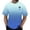 Blue, variant on Mens T-shirts Short Sleeve Summer Gradient Color Print T Shirt Breathable Casual Daily Wear Outdoor Beach Tees Blue L