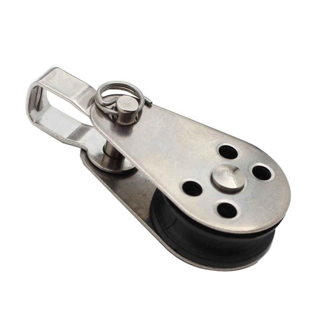 316 Stainless Steel Marine Grade Kayak Canoe Pulley Reduce Load Flexible Pulley Boat Accessories Stainless Steel Pulley Small Pulley