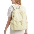 thumbnail image 2 of Gustave Women's Lightweight Backpack Purse Water Resistant Nylon 14 Inch Laptop Travel Backpack Casual Daypack Cute College Bookbag - Yellow, 2 of 8