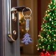 thumbnail image 3 of NIUBWJL Christmas Tree Keychain Cute Personalized Bag Pendant Genned With Diamonds Car Key Chain Colorful Accessories, 3 of 5