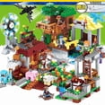 thumbnail image 2 of Myworld Small Village Jungle Treehouse Cave Building Blocks Children's Educational Bricks Toys Gift for Birthday,NO BOX 4, 2 of 8