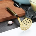 thumbnail image 4 of ReaNea Gold Potato Masher, Heavy Duty Stainless Steel Kitchen Vegetable Fruit Potato Ricer, 4 of 8