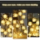 thumbnail image 2 of Guirnalda de luces LED, guirnalda de flores, 40 luces LED, 8 patrones, decoración interior y exterior, árbol de Navidad, boda, fiesta, cumpleaños, jardín (blanco), 2 of 4