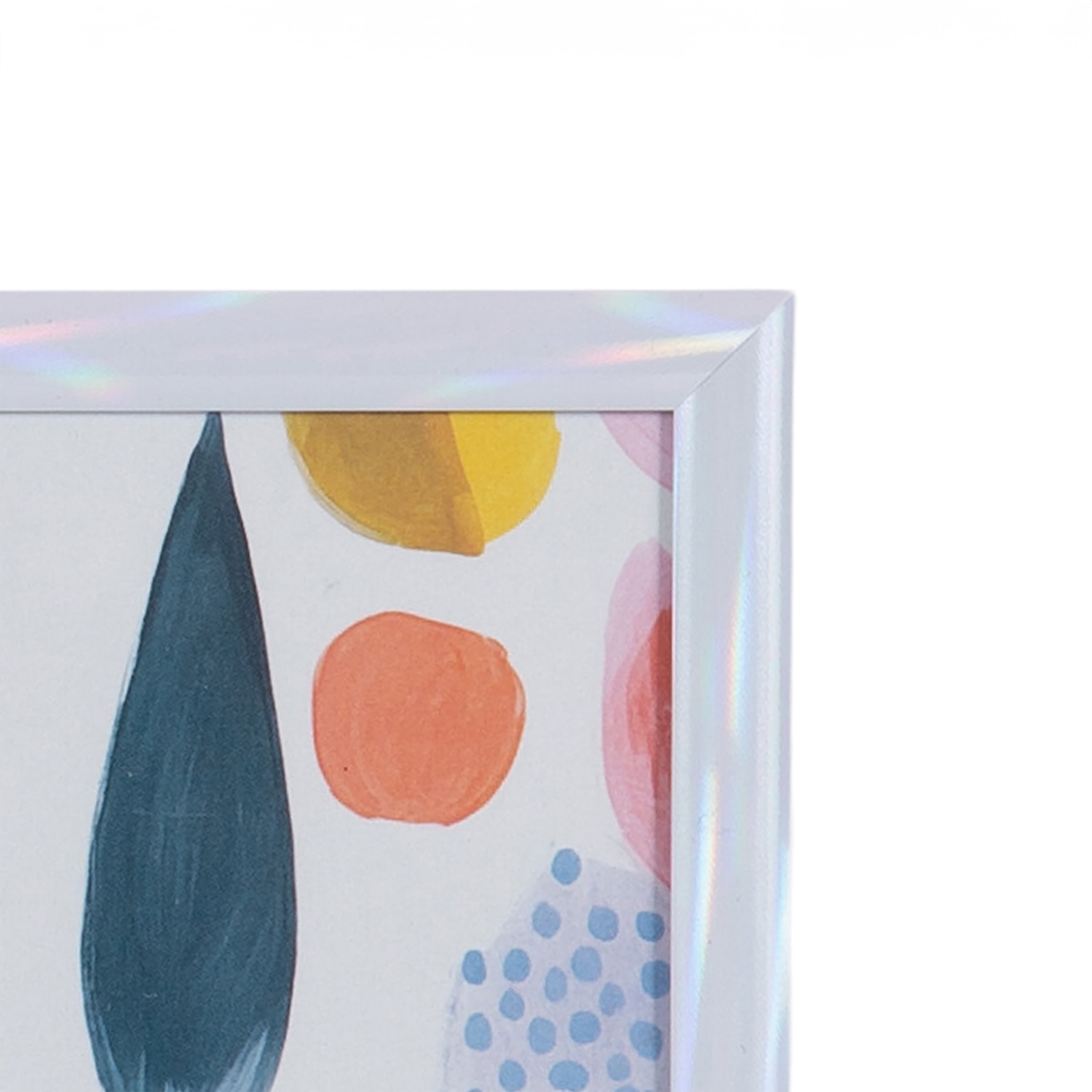 (3 pack) DesignOvation 4x6 Linear Iridescent Decorative Tabletop Picture Frame