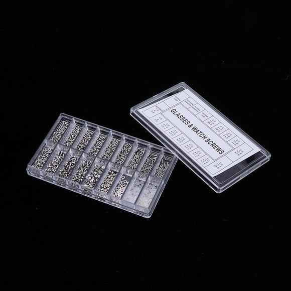1000pcs Tiny Gafas de terre Tornillos Tuercas para herramienta de reparación de gafas con destornillador, no conveniente sino también rentable Yinane Gafas de sol Tornillos Tuercas