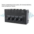 thumbnail image 3 of Amplificador De Auriculares Estéreo Portátil De 4 Canales Con Control De Volumen, Mini Divisor De Auriculares De Metal Multicanal Con Adaptador De Corriente, 3 of 7