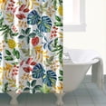 thumbnail image 4 of Waterproof Beautiful Colorful Floral Shower Curtain 72x72 Inch Boho Style Polyester Unique Shower Curtain for Bathroom Hotel Home Decor with 12 Plastic Hooks, 4 of 5