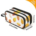 thumbnail image 4 of FORMRS Pencil Case with 3 Compartments Zipper Pouch, Elementary School Level and up, Orange Leaves, 4 of 8