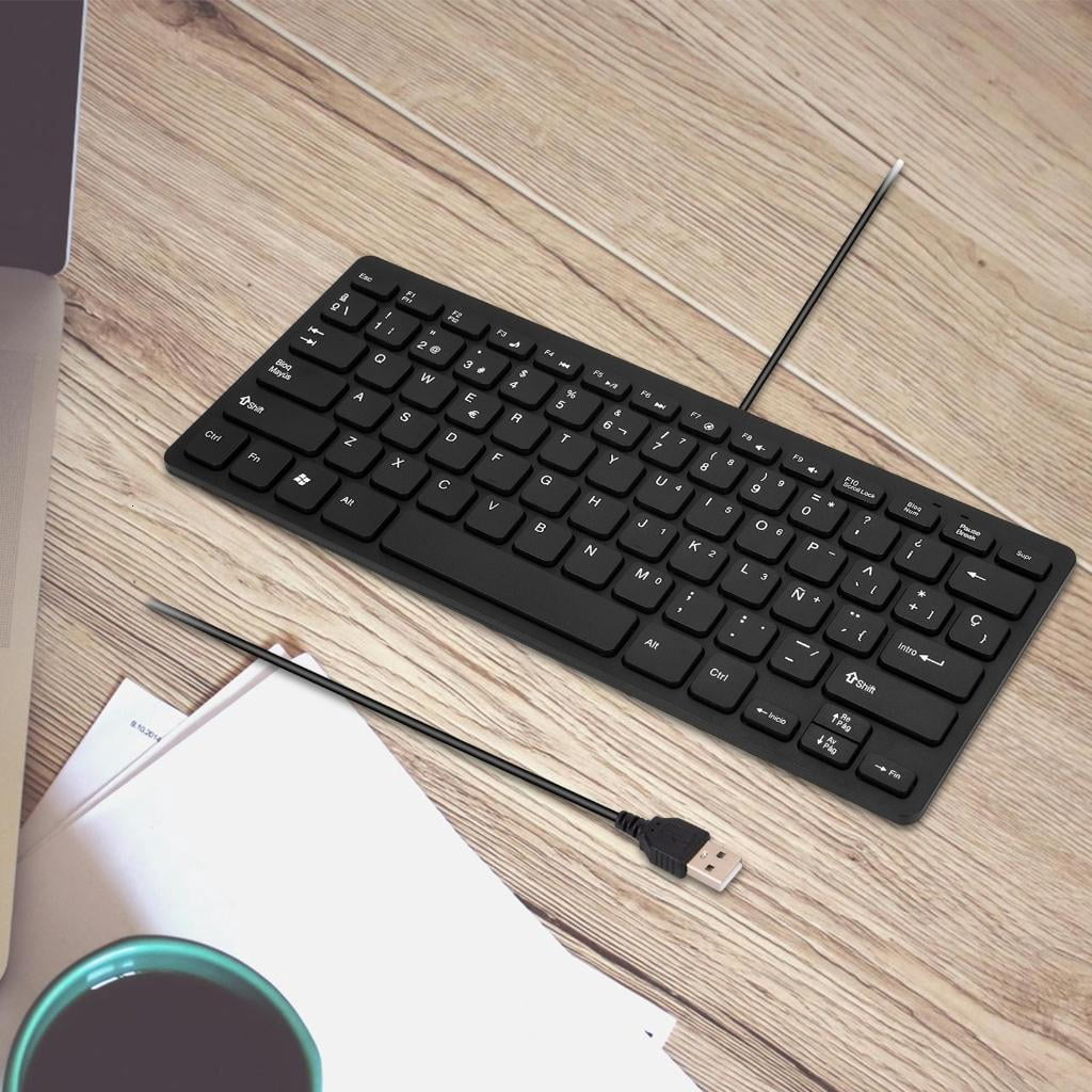 USB Cord Computer Keyboards, Spanish Keyboards, Ergonomic Mechanical Keyboards for Home