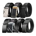 thumbnail image 2 of AUQ Belt,Golden Double Circle Buckle Design Belts for Women,Adjustable Length Flexible and Comfortable Material Western Outfit for Women,Black, 2 of 2