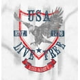 thumbnail image 2 of USA Live Free American Bald Eagle Long Sleeve TShirt Men Women Brisco Brands S, 2 of 6