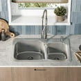 thumbnail image 4 of Ouvert 33 x 22 Stainless Steel, Dual Basin, Top-Mount Kitchen Sink, 4 of 14
