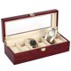 thumbnail image 3 of 6 cajas de madera para reloj de cristal organizador de almacenamiento de joyería superior Afortunado Sencillez, 3 of 4