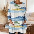 thumbnail image 2 of MEICHEN Women's Fashionable Casual Comfort Printed Sleeve Top Loose Summer T Shirts for Women, 2 of 5