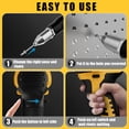 thumbnail image 4 of Pop Rivet Gun For 20V Battery, Cordless Rivet Tool With 3 Size (1/8", 5/32", 3/16") Aluminum Rivets, Brushless Motor Rivet Gun Kit Nose Piece（NO  Battery）, 4 of 8