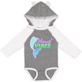 thumbnail image 3 of Inktastic Mermaid Vibes- mermaid tail Girls Long Sleeve Baby Bodysuit, 3 of 5