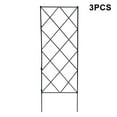 thumbnail image 2 of EIMELI 3pcs Foldable Plant Climbing Trellis Frame Garden Flower Plant Growing Support Metal Iron Trellis Wall, 2 of 7