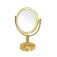 thumbnail image 2 of 8 Inch Vanity Top Make-Up Mirror with Twisted Accents - Satin Brass / 3X, 2 of 5