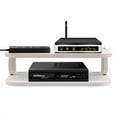thumbnail image 4 of White Floating Router Shelf Wall Mounted Set-top Box TV Components Storage Rack, 4 of 13
