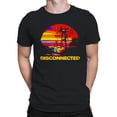 thumbnail image 2 of Glitch Sunset Disconnected Art Men's T-shirt, 2 of 3