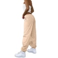 thumbnail image 4 of JJHGVB Cargo Pants Women High Waisted Pants Spring And Summer Solid Printed Casual Wide Leg Cotton And Linen Explosion Loose Pants Female Wide Leg Pants Woman Baggy Pants Khaki XS, 4 of 7