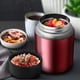 thumbnail image 5 of Termo de acero inoxidable para alimentos calientes, recipiente para sopa, recipiente aislante para comida caliente. Rosa 800ml, 5 of 9